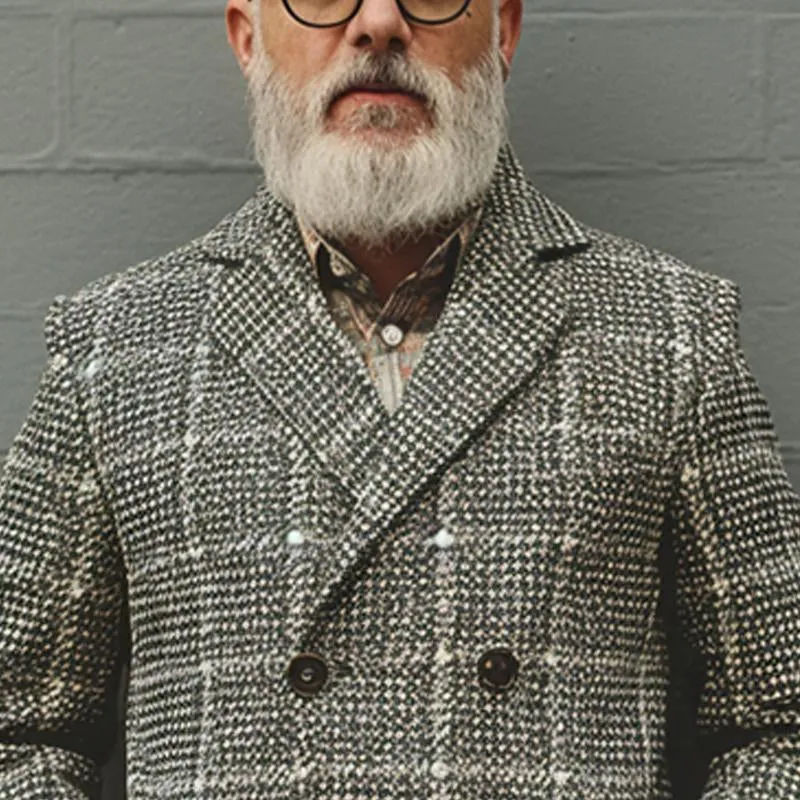 Men's Casual Houndstooth Double Breasted Blazer 50213000X sold by Manly product image thumbnail 3