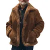 Men's Loose Polar Fleece Button Jacket 40443389X sold by Manly