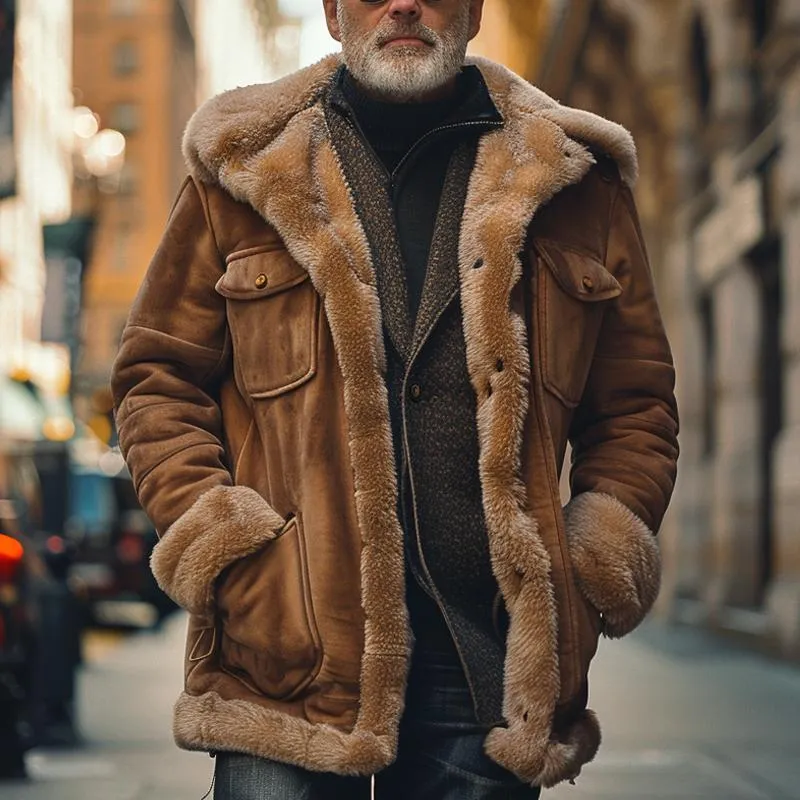 Men's Solid Color Casual Stitching Multi-pocket Coat 49976241X sold by Manly product image thumbnail 4