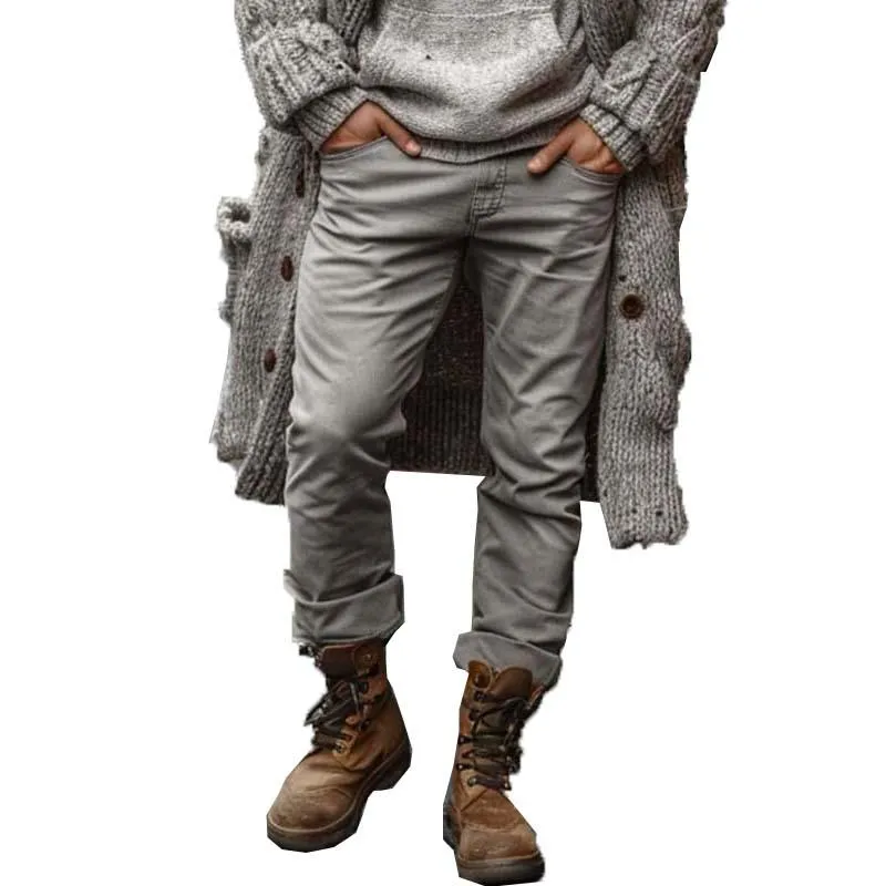 Men's Classic Vintage Casual Distressed Washed Jeans 35318208K sold by Manly