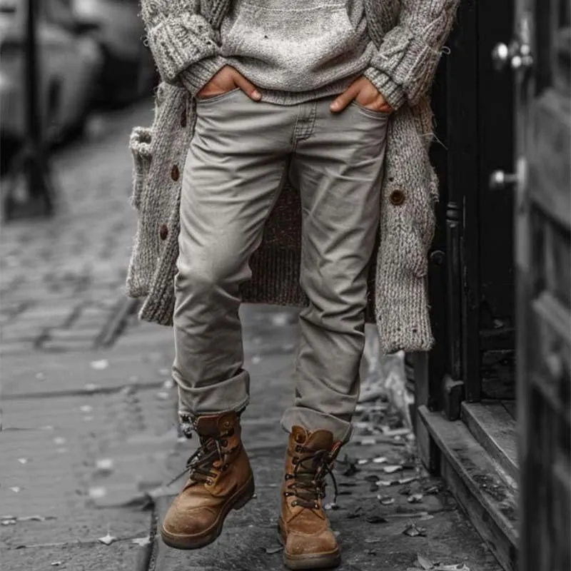 Men's Classic Vintage Casual Distressed Washed Jeans 35318208K sold by Manly product image thumbnail 2