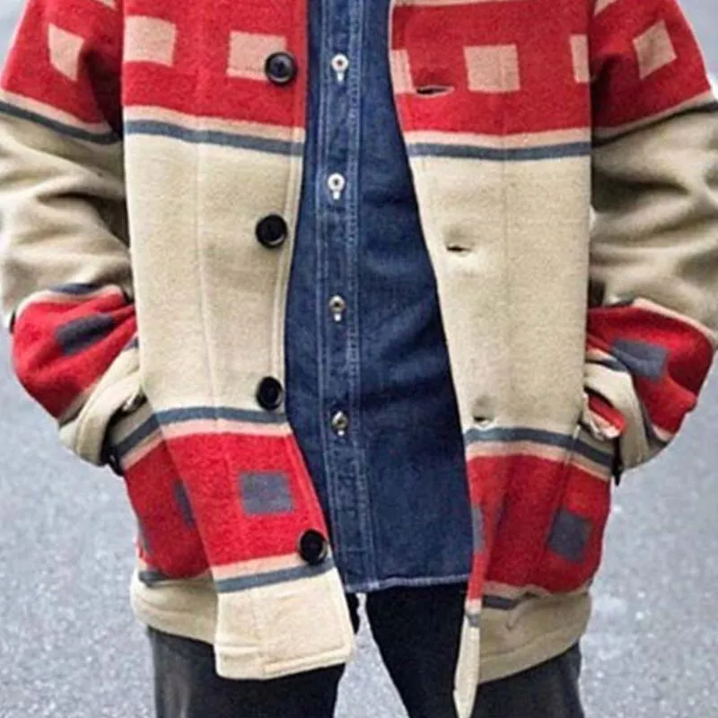 Men's Classic Casual Printed Multi-Pocket Button-Down Jacket 28627440K sold by Manly product image thumbnail 4