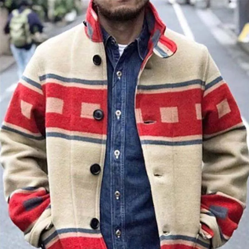 Men's Classic Casual Printed Multi-Pocket Button-Down Jacket 28627440K sold by Manly product image thumbnail 3