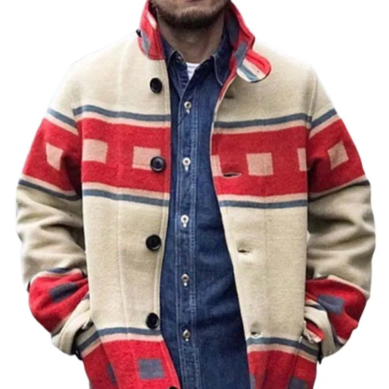 Men's Classic Casual Printed Multi-Pocket Button-Down Jacket 28627440K sold by Manly product image thumbnail 2