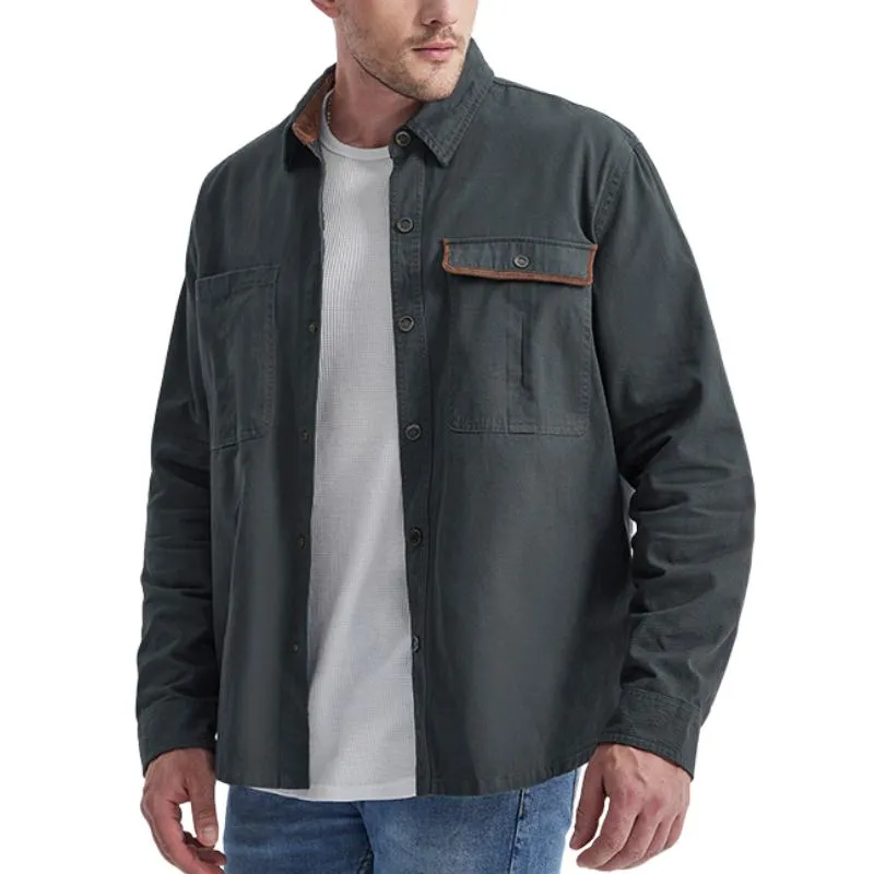 Men's Vintage Long Sleeve Lapel Shirt 08045090F sold by Manly