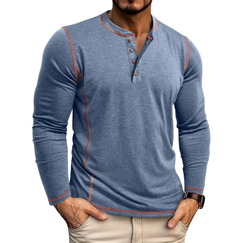 Men's Casual Long Sleeve Henley Shirt 39284250F sold by Manly product image thumbnail 3