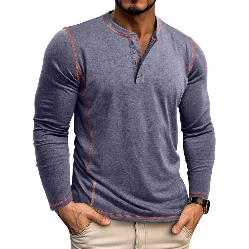 Men's Casual Long Sleeve Henley Shirt 39284250F sold by Manly product image thumbnail 4