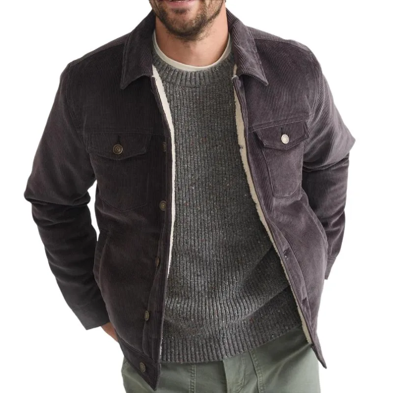 Men's Long Sleeve Lapel Corduroy Warm Jacket 58925492F sold by Manly