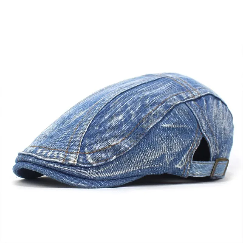 Men's Washed Denim Beret 70850495U sold by Manly