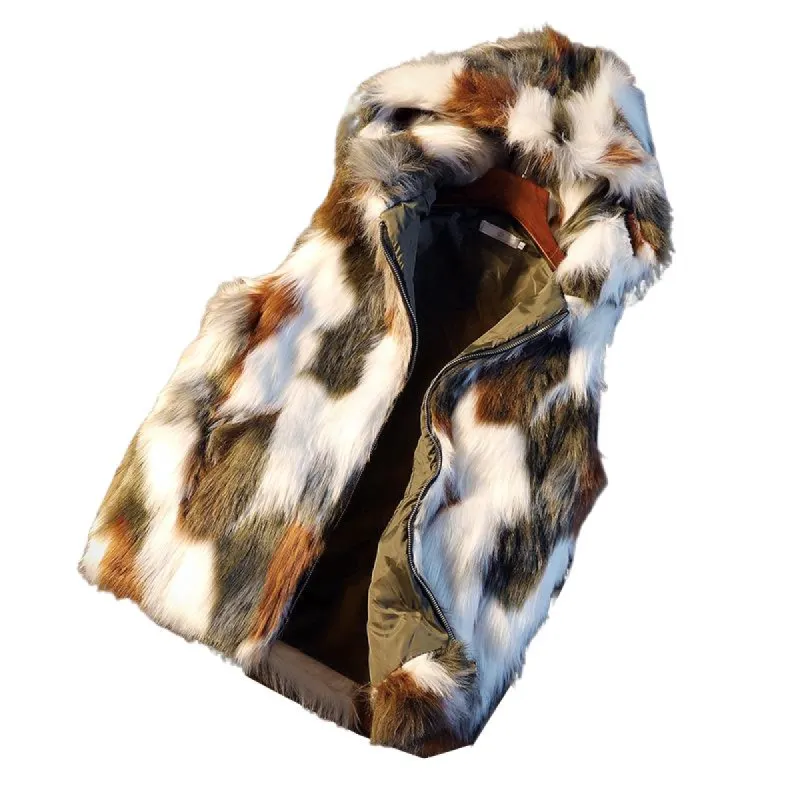 Men's Fur All-in-one Imitation Water Short Vest 73052176U sold by Manly