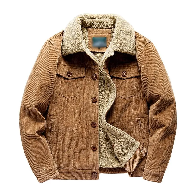 Men's Vintage Corduroy Lambswool Thick Warm Slim Jacket 15371398M sold by Manly product image thumbnail 4