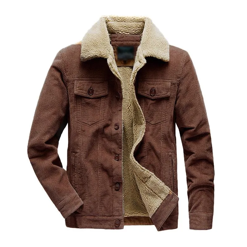 Men's Vintage Corduroy Lambswool Thick Warm Slim Jacket 15371398M sold by Manly product image thumbnail 3