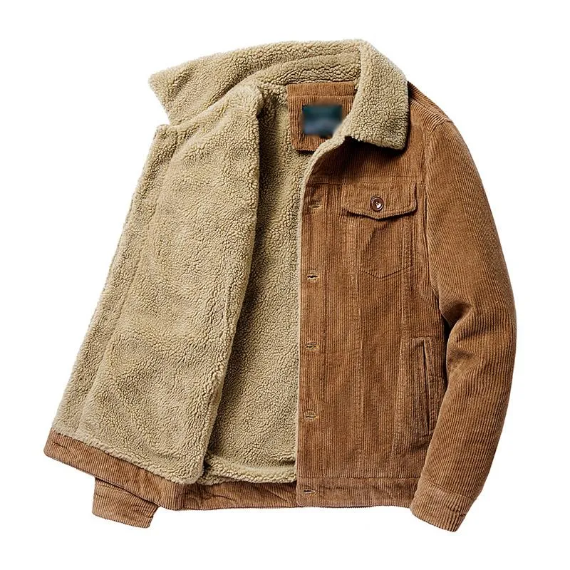 Men's Vintage Corduroy Lambswool Thick Warm Slim Jacket 15371398M sold by Manly product image thumbnail 5