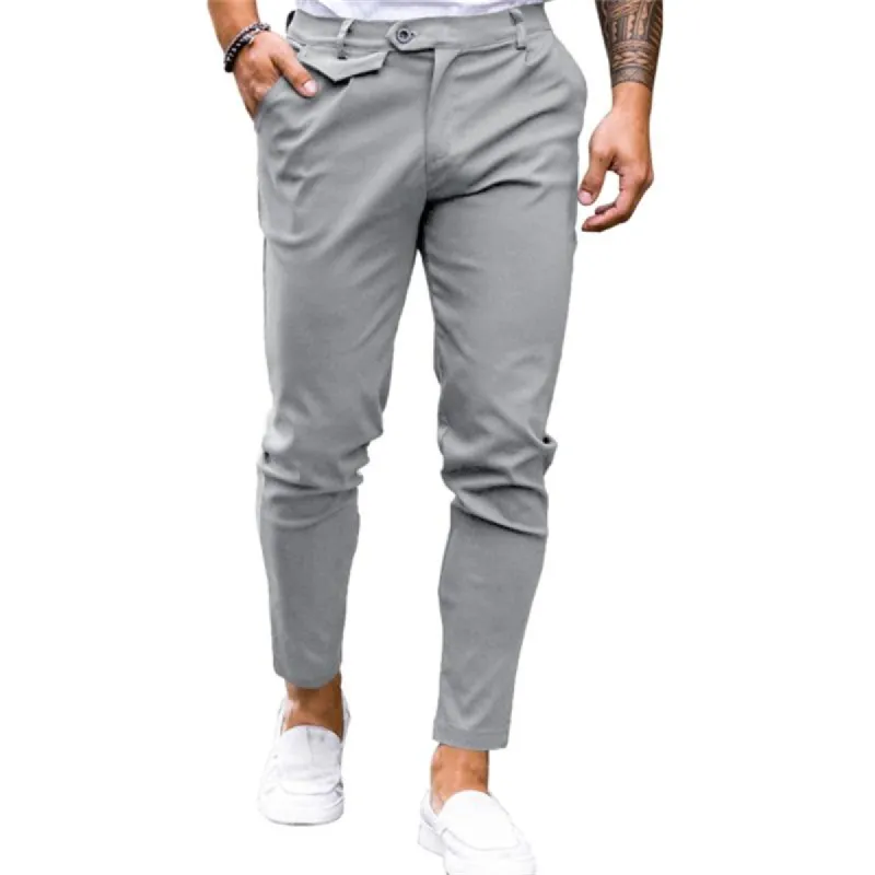 Men's Solid Color Stretch Twill Suit Pants 55247859X sold by Manly