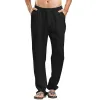 Men's Cotton and Linen Lightweight Elastic Waist Casual Pants 66231540X sold by Manly