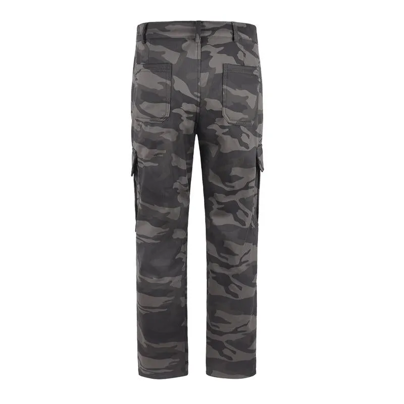 Men's Outdoor Camo Print Wear-Resistant Cargo Pants 65205279X sold by Manly product image thumbnail 4