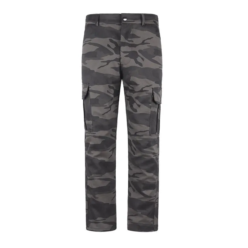 Men's Outdoor Camo Print Wear-Resistant Cargo Pants 65205279X sold by Manly