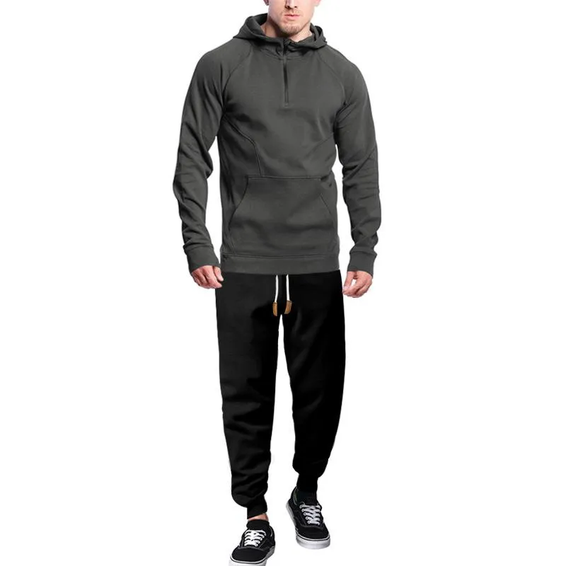 Men's Casual Sports Hooded Sweatshirt and Pants Set 40449104Y sold by Manly product image thumbnail 5