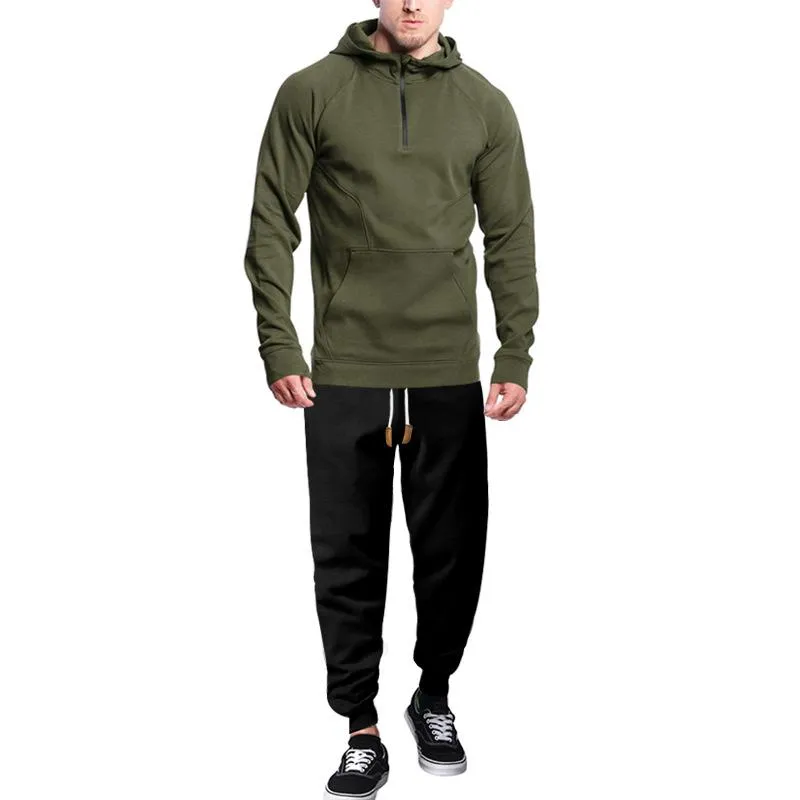 Men's Casual Sports Hooded Sweatshirt and Pants Set 40449104Y sold by Manly product image thumbnail 2