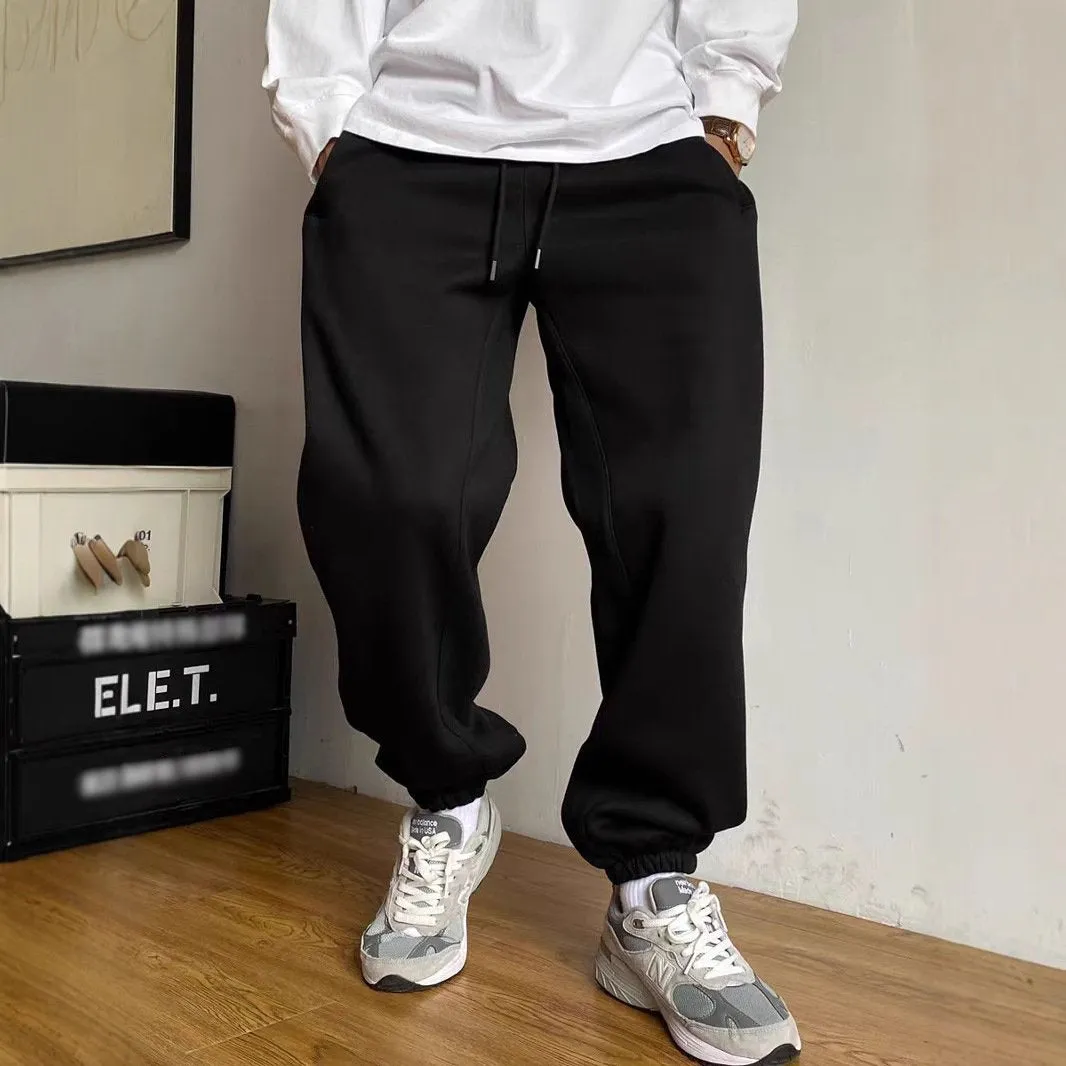 Men's Casual Solid Color Loose Drawstring Sweatpants 42867611Y sold by Manly product image thumbnail 5