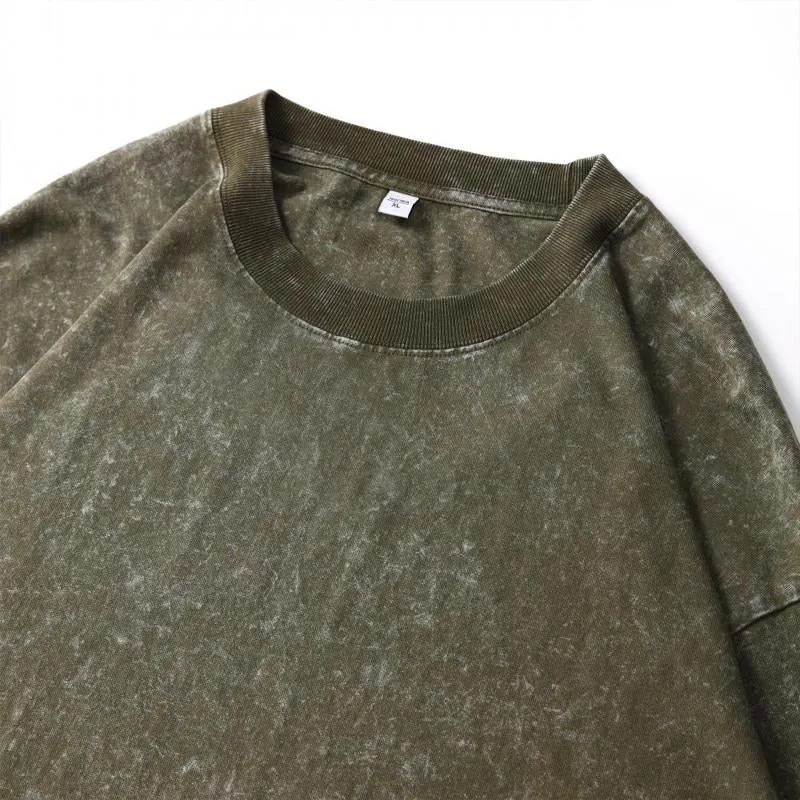 Men's Cotton Washed Distressed Long-sleeved T-shirt 50099386U sold by Manly product image thumbnail 2