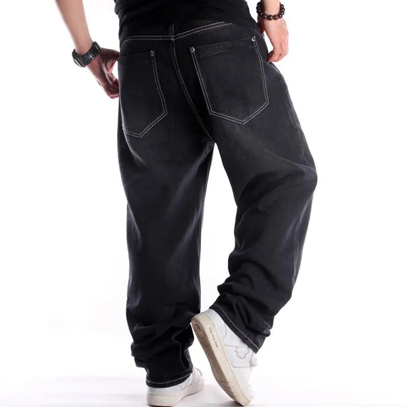 Men's Loose Black Washed Jeans 33213736U sold by Manly product image thumbnail 2