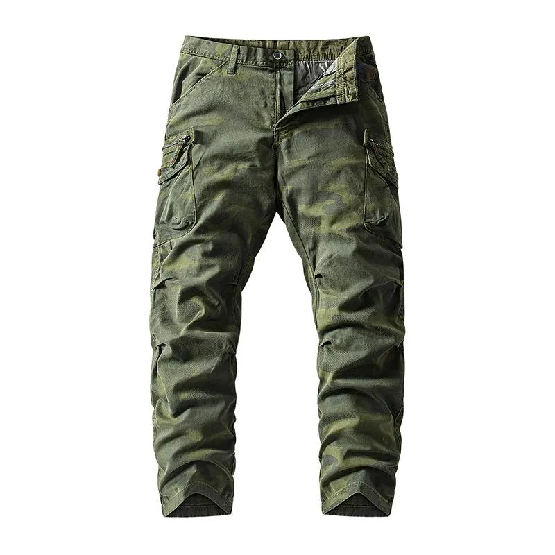 Men's Casual Outdoor Camouflage Multi-Pocket Cargo Pants 08047321M sold by Manly product image thumbnail 3