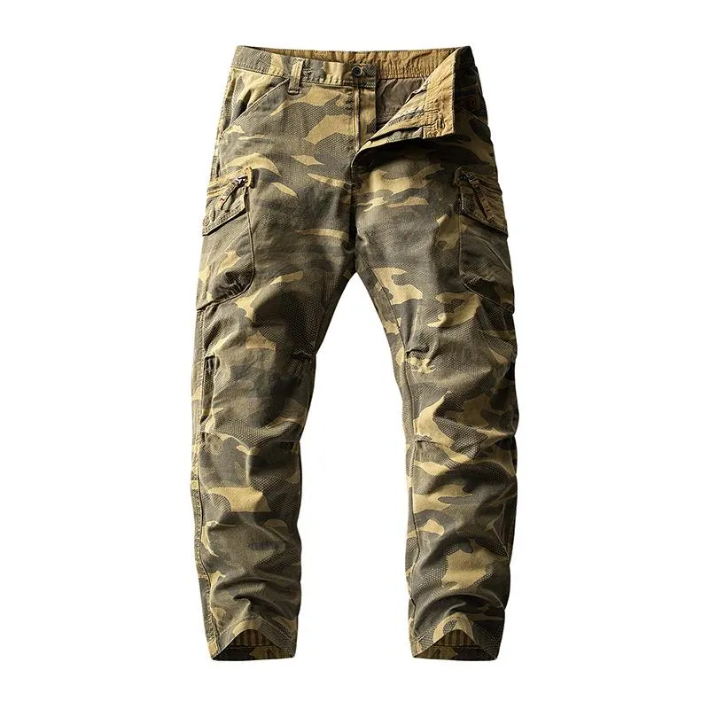 Men's Casual Outdoor Camouflage Multi-Pocket Cargo Pants 08047321M sold by Manly product image thumbnail 2