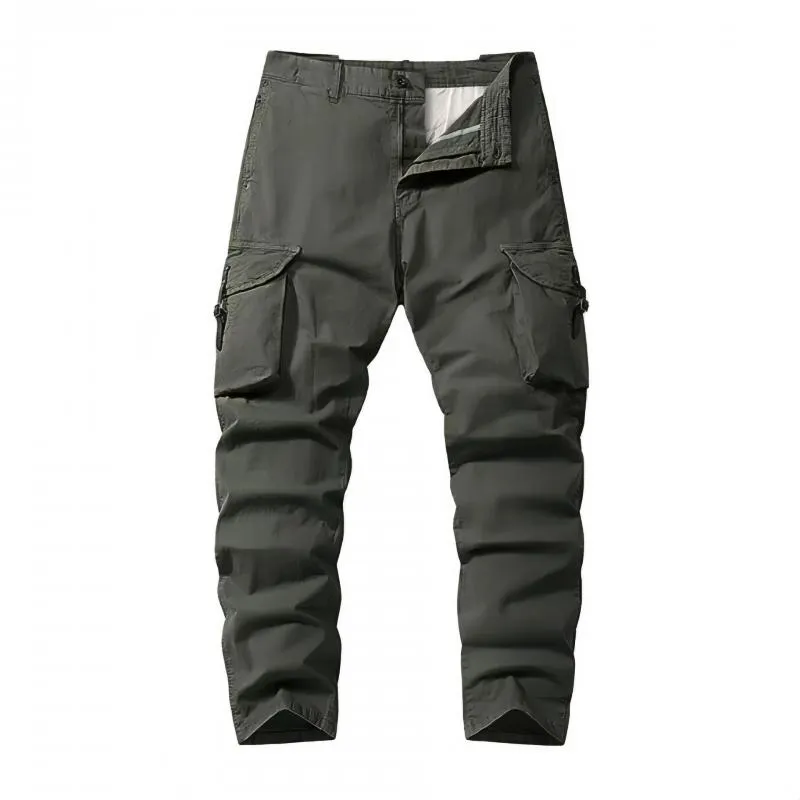 Men's Casual Outdoor Cotton Multi-Pocket Pants Cargo Pants 26261367M sold by Manly product image thumbnail 2