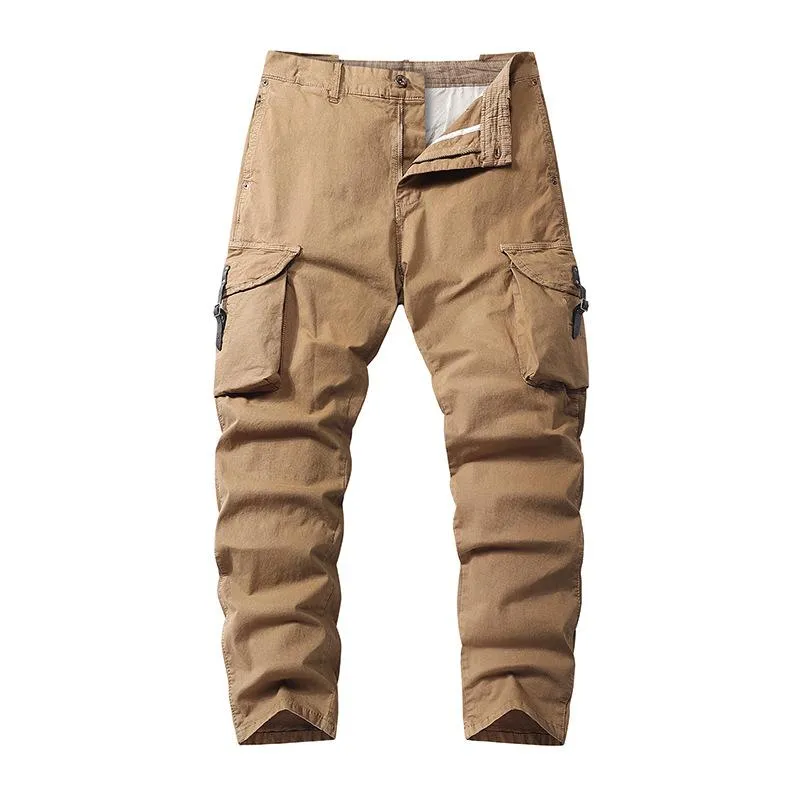 Men's Casual Outdoor Cotton Multi-Pocket Pants Cargo Pants 26261367M sold by Manly product image thumbnail 4