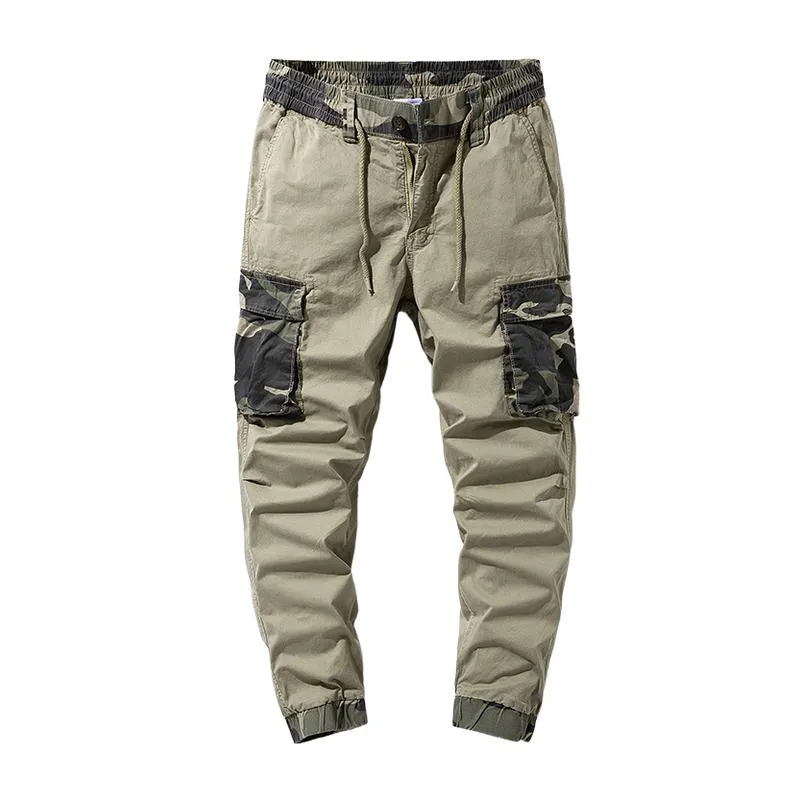 Men's Casual Camouflage Colorblock Multi-Pocket Cargo Pants 20352124M sold by Manly product image thumbnail 2