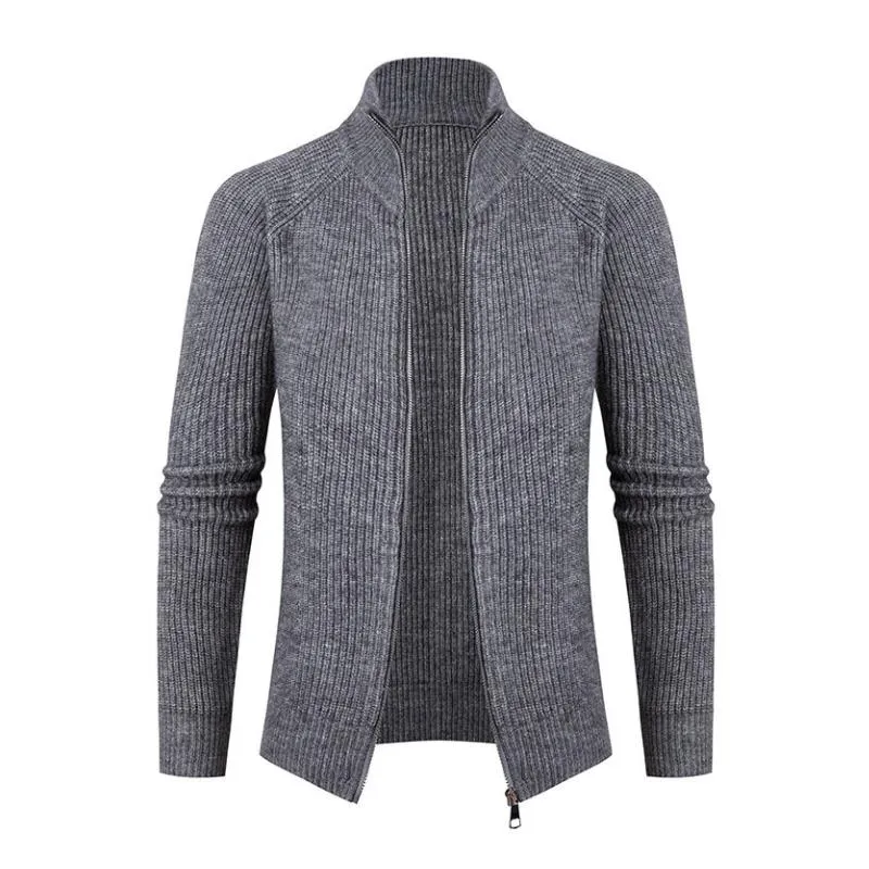 Men's Casual Solid Color Stand Collar Loose Knitted Cardigan 67721300M sold by Manly product image thumbnail 5