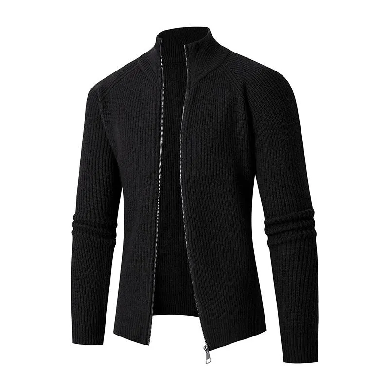 Men's Casual Solid Color Stand Collar Loose Knitted Cardigan 67721300M sold by Manly product image thumbnail 3