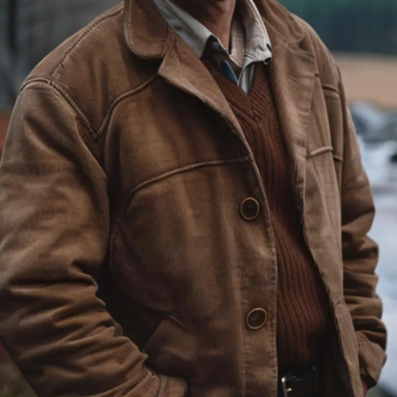 Men's Corduroy Lapel Casual Jacket 60311706F sold by Manly product image thumbnail 3