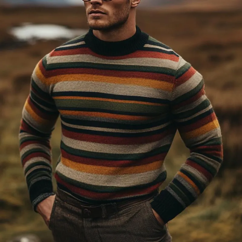 Men's Crew Neck Striped Sweater 02895164F sold by Manly product image thumbnail 2