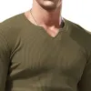 Men's Classic Casual Slim Fit Knitted Round Neck Long Sleeve T-Shirt 22155335K sold by Manly