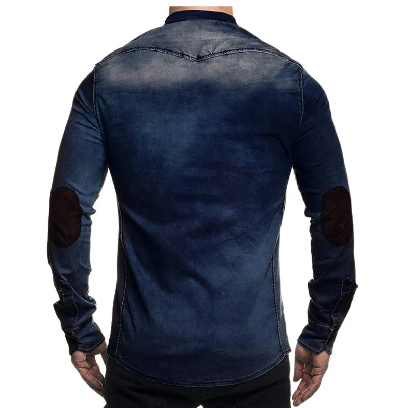 Men's Washed Denim Long Sleeve Shirt 05174445F sold by Manly product image thumbnail 4