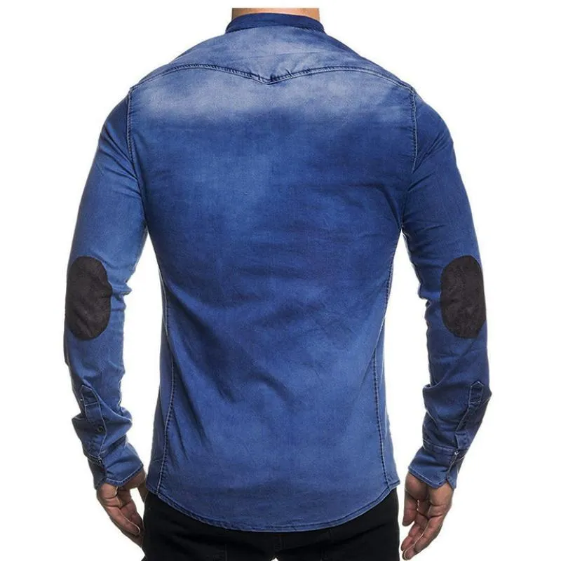 Men's Washed Denim Long Sleeve Shirt 05174445F sold by Manly product image thumbnail 2