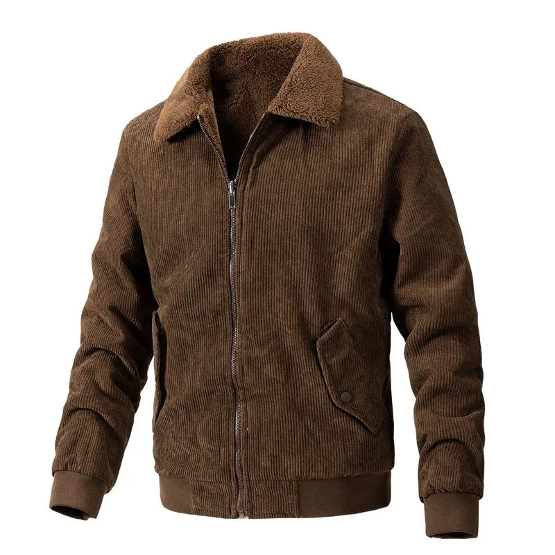 Men's Reversible Corduroy Composite Polar Fleece Lapel Jacket 10792959F sold by Manly product image thumbnail 3