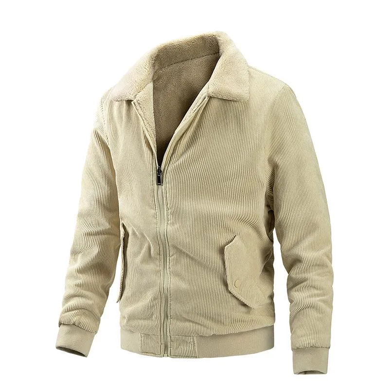 Men's Reversible Corduroy Composite Polar Fleece Lapel Jacket 10792959F sold by Manly product image thumbnail 4