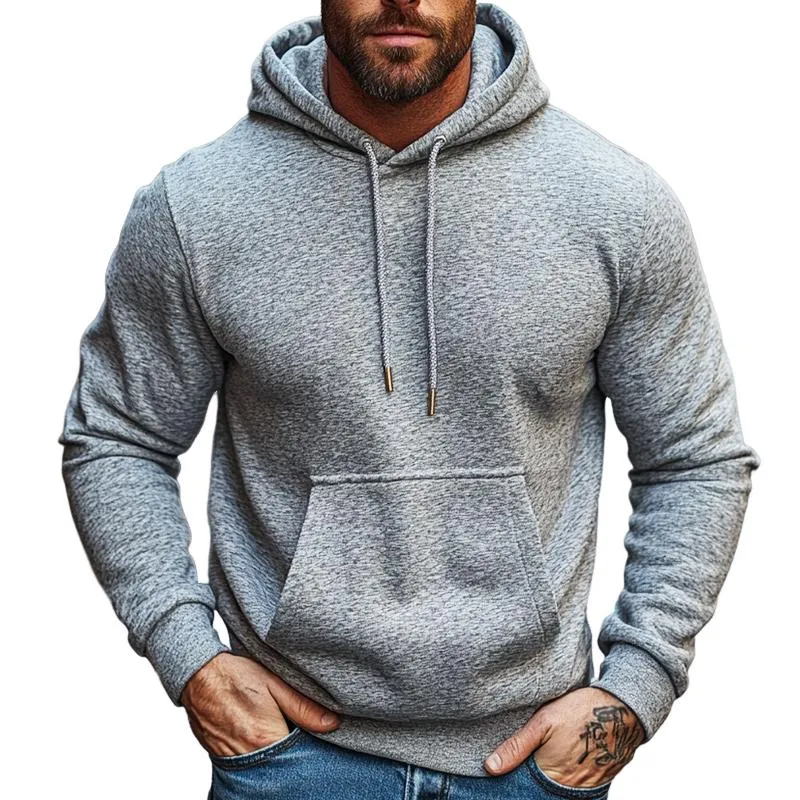 Men's Retro Casual Sports Drawstring Hooded Sweatshirt 45066795TO sold by Manly