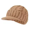 Men's Retro Twisted Short Brim Knitted Hat 59628380TO sold by Manly