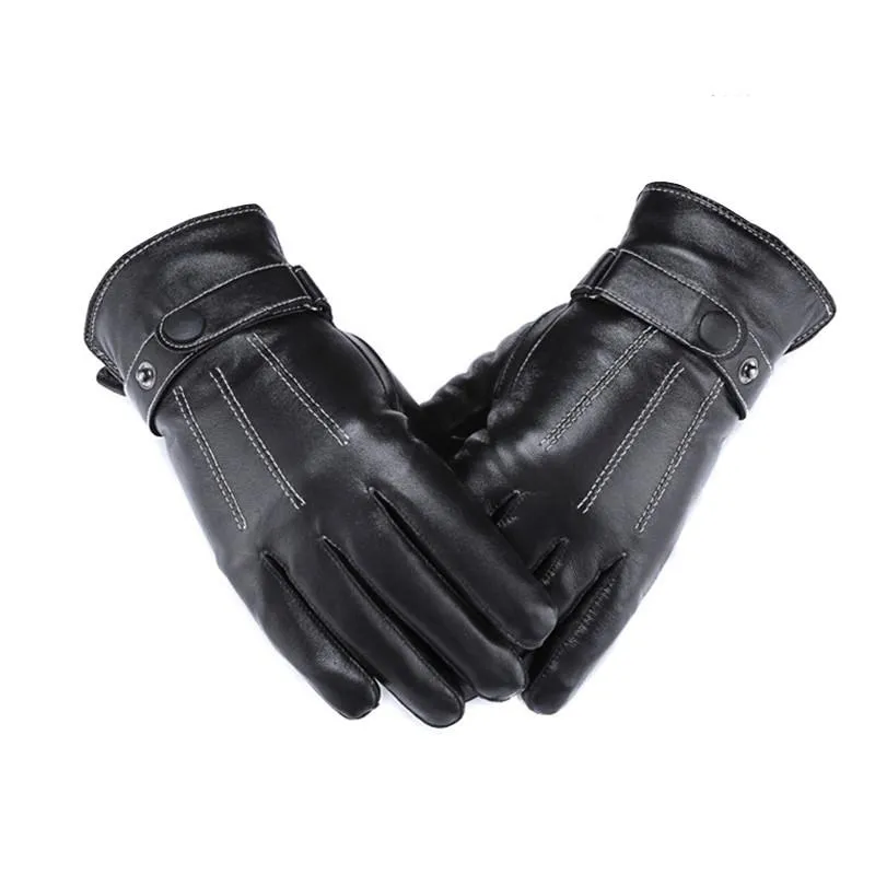 Vintage Men's Outdoor Cycling Motorcycle Leather Gloves 22360385TO sold by Manly