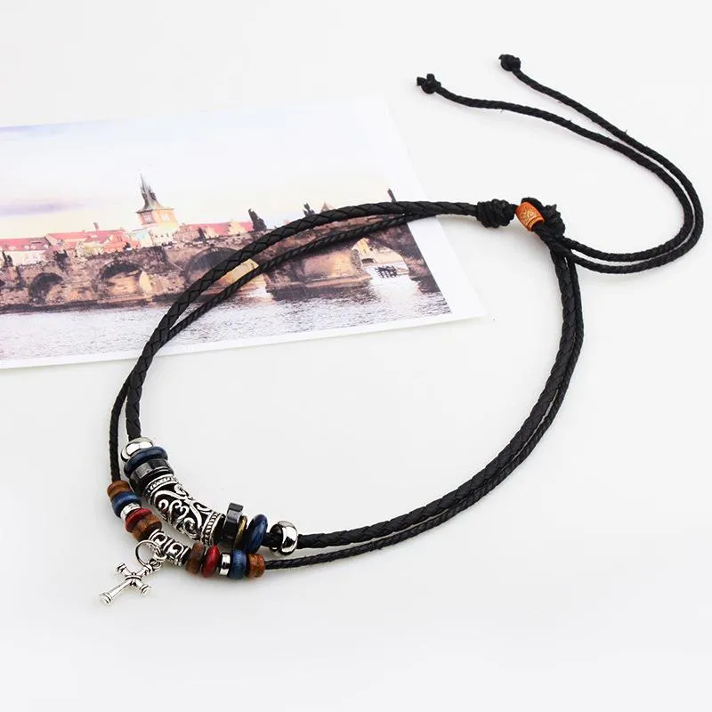 Retro Casual Ethnic Style Cross Necklace 78191363TO sold by Manly product image thumbnail 2