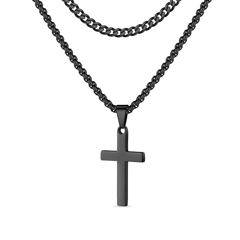 Vintage Casual Layered Cross Necklace 50858489TO sold by Manly product image thumbnail 5