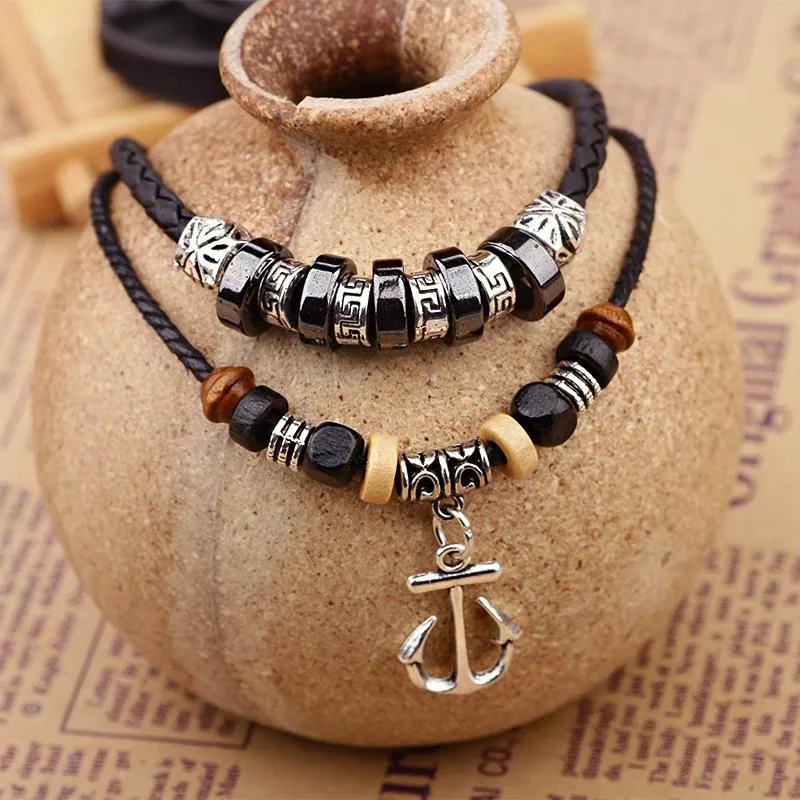 Retro Casual Ethnic Style Anchor Necklace 94568121TO sold by Manly product image thumbnail 3