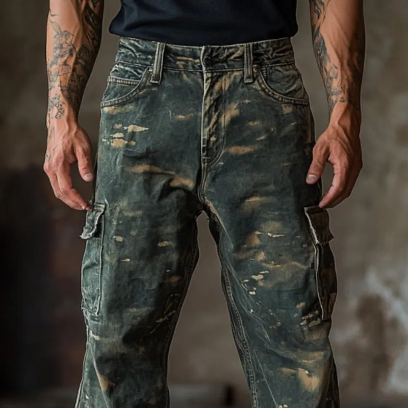 Men's Vintage Camouflage Print Cargo Jeans 74066524Y sold by Manly product image thumbnail 2