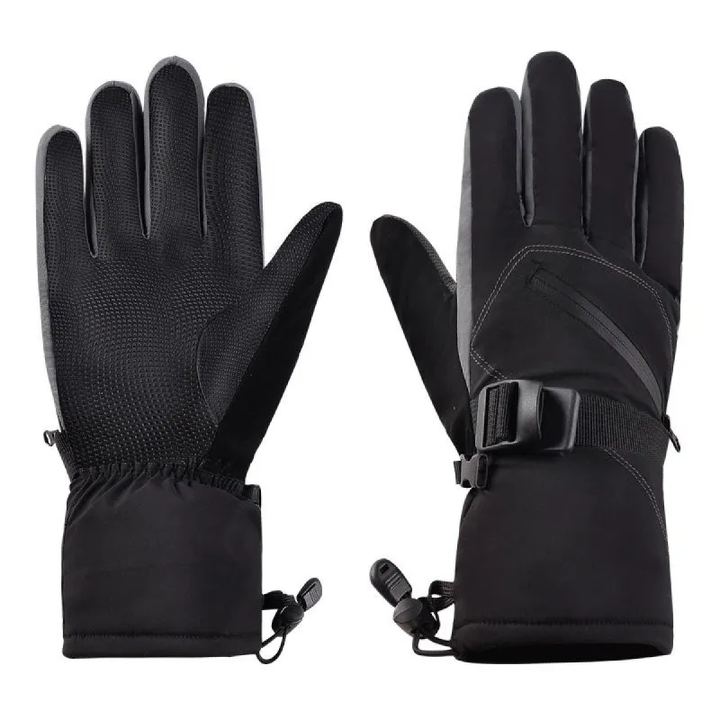 Men's Winter Adjustable Elastic Windproof and Waterproof Thickened Warm Gloves 79690967U sold by Manly