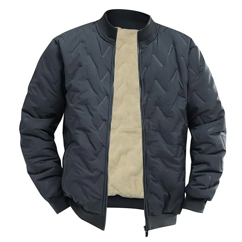 Men's Fleece Thickened Stand Collar Jacket 06481266U sold by Manly product image thumbnail 4