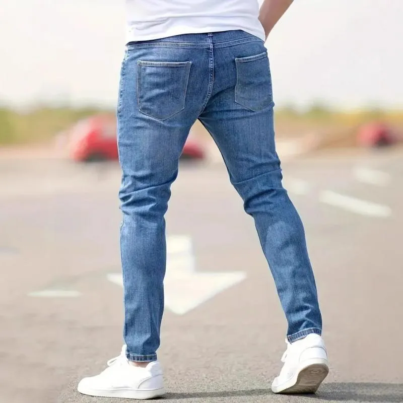 Men's Fashion Distressed Holes Casual Jeans 43156299Z sold by Manly product image thumbnail 5